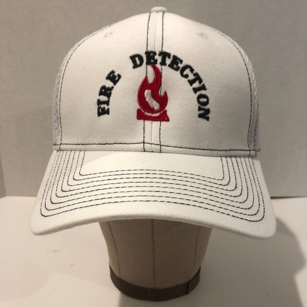 Fire Detection Siemens Hat, New Era 39 Thirty, Medium-Large, White